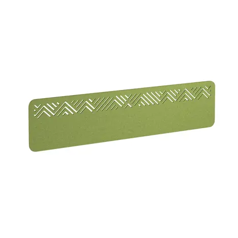 Chevron Acoustic Desktop Screen - 1600mm - Fruit Green
